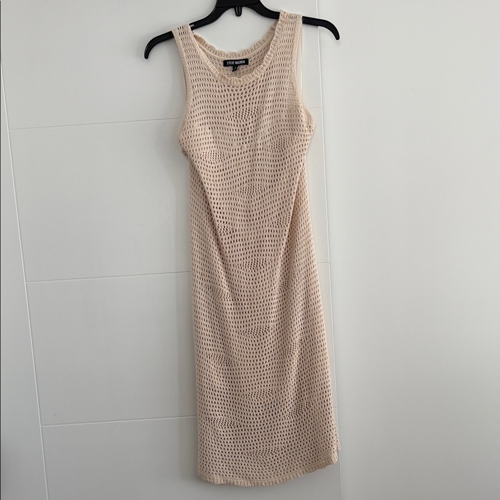 Steve Madden Cream Knit Midi Dress